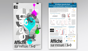 Affiche sur mesure en J+0